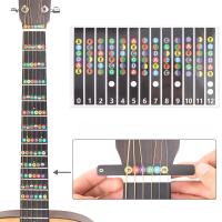 Etiquetas De Mapa De Notas Para Dedo De Guitarra Miwayer Pegatinas Transparentes Y Negras Para Principiantes De 6 Cuerdas - details 0