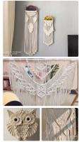 Cord Macramé De Algodón Tejido Para Artesanía DIY Hilo De Cuerda Natural Beige Para Tejer Y Hacer Colgantes De Pared - details 4