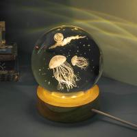 Lámpara De Cristal 3D Luz Galáctica Brillante Nocturna De Planeta Decoración Para El Hogar Regalo De Navidad Luz De Noche Para El Lado Del Cama - details 11