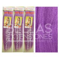 Bellas Extensiones - X-pression Ultra Braid Pre-Peigne / - 100% Kanekalon - (3 paquetes) - DISPONIBLE EN 38 COLORES - Extensión de pelo para hacer trenzas 116,84 cm, 160 g por paquete - Cabello sintetico 100% fibra sintética - Fibra trenzada - details 17