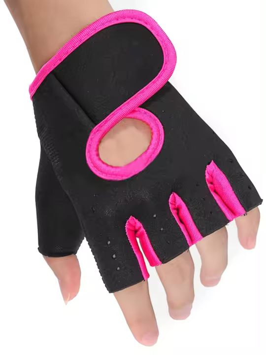 Guantes De Ejercicio Para Mujer Fitness Gimnasio Guantes De Entrenamiento Básicos Para Manos Y Brazaletes - 1
