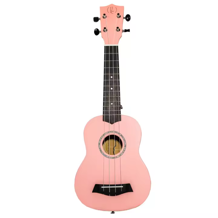 Ukelele Soprano Bones SP200S-PK Linden Rosa Satinado - 1