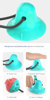 Juguete Interactivo Para Perros Grandes Bola Con Cordón De Ventosa Alimentador Lento Para Masticar Y Limpiar Dientes Para Golden Retriever Y Otros Grandes Mascotas - details 2
