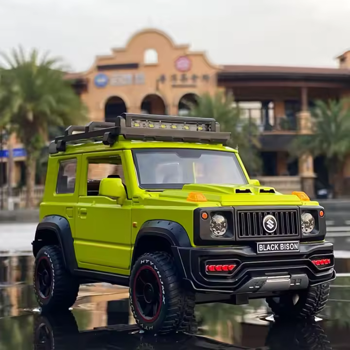 Modelo De Coche De Aleación SUZUKI Jimny 1:18 Juguete De Metal Con Sonido Y Luz Vehículo Off-Road Simulación Regalo Para Niños - 1