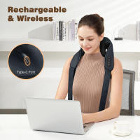 Almohada De Masaje Inalámbrica Para Cuello Y Hombros Eléctrica Relajante Para Cuerpo Y Espalda Tamaño Multi Uso Doméstico - details 6