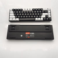 Teclado Mecánico HXSJ V800 De 68 Teclas Con Cable Ergonómico Y Retroiluminación Azul Hielo Intercambiables Hot Swappable Para Gaming Alta Durabilidad - details 10