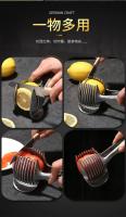 Cortador De Frutas De Aleación De Aluminio Para Naranja Limón Tomate Y Cebolla Herramienta De Cocina Portátil Y Eficiente - details 4