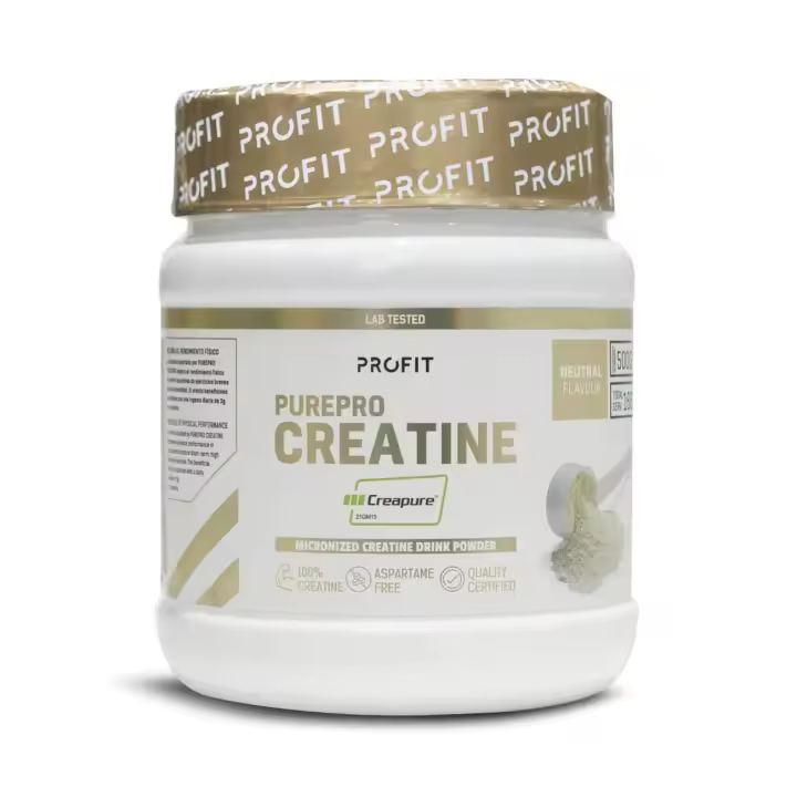 Profit PurePRO Creatina Monohidratada con Creapure® 500 g - Suplemento para Mejorar el Rendimiento Físico y Aumentar la Masa Muscular - 1