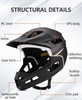 Casco De Motocicleta Para Off-Road Bicicleta Downhill MX DH ATV MTB Seguridad Anti-Colisión Transpirable Unisex Material PC Peso 790g - details 3