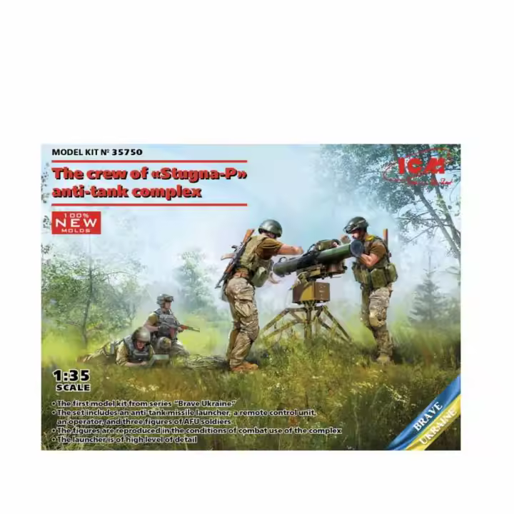Misil antitanque Stugna-P con dotacion ejército ucraniano ICM-35704 - 1