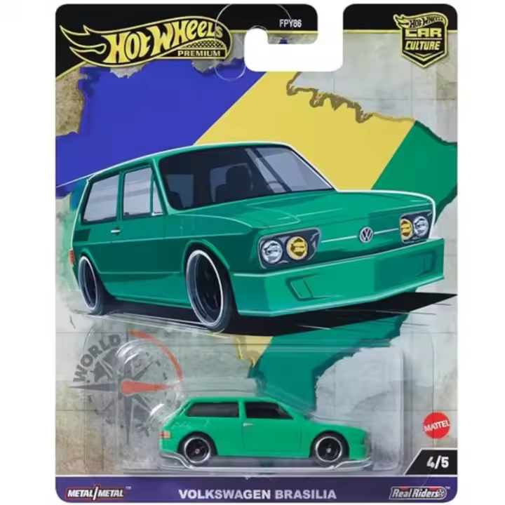 Hot Wheels Premium World tour Volkswagen Brasilia - 1