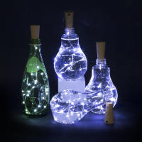6pcs Luz LED Para Botella De Vino Con Pilas Incluidas Decoración Navideña De Guirnalda De Luces Faeiras Para Bar Boda Fiesta De Navidad - details 7