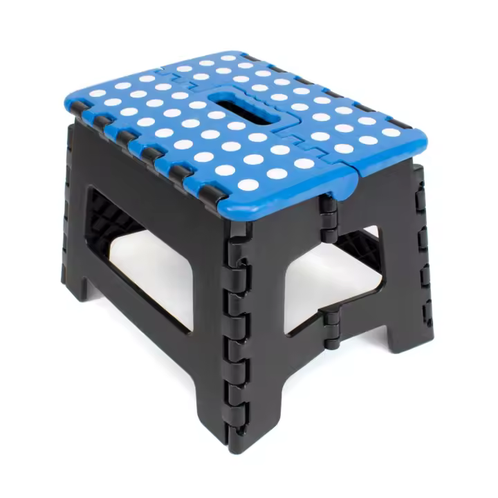Taburete Plegable Multiusos The Secret Home - Escalera Antideslizante Reposapiés Niños - PVC Resistente - Interior y Exterior - 1