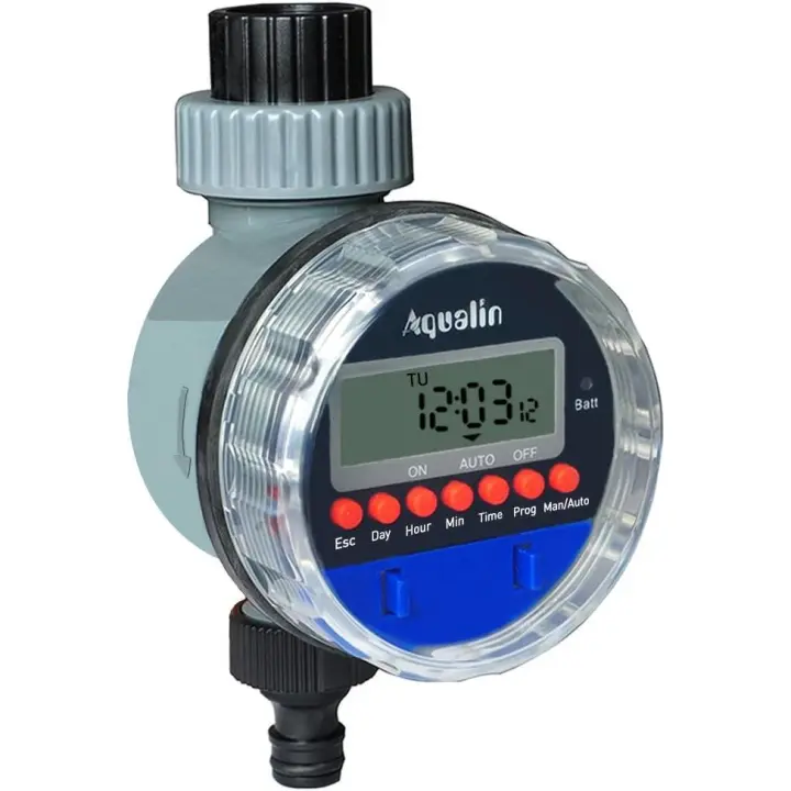 Temporizador de Agua para Manguera, controlador impermeable del sistema de Riego de Jardines, Azul. - 1
