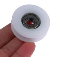 Rodamiento De Cadena De Acero 608ZZ 8x40x11.5MM Para Linea De Plástico POM Con Envolvente De Cinta Adhesiva U Groove Blanco - details 3