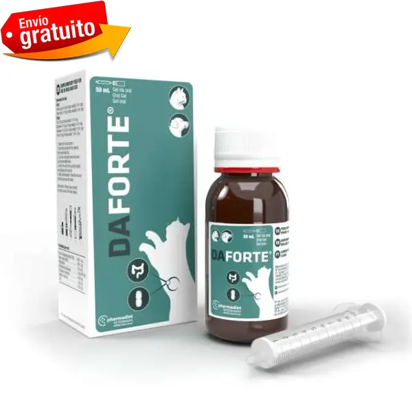 Alimento Complementario Pharmadiet Daforte 50 Ml para Diarrea en Mascotas - Restablece Flora Bacteriana y Previene Deshidratación - 1