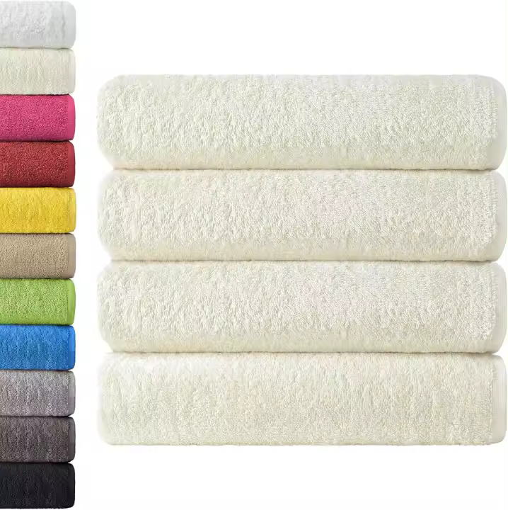 Paquete de 4 Toallas de Baño de 70x140 cm, 100% Algodón - 1