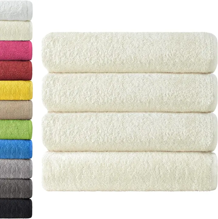 Paquete de 4 Toallas de Baño de 70x140 cm, 100% Algodón - 1