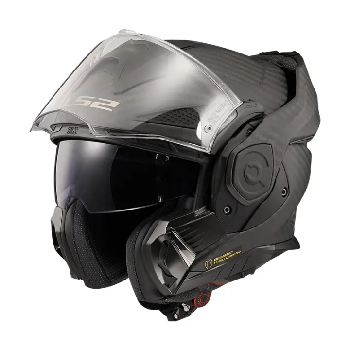 Casco LS2 Modular FF901 Advant X Carbon Black Shield - 1