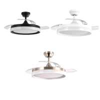FABRILAMP PREMIUM Ventilador Dc Zenit Niquel,Negro,Blanco 72w 3aspas despegables 107d 7200lm 6vel 3000k,4500k,6000k, Remoto+temporizador+memoria Incluye mando a distancia y dos tijas de 10 y 25 centímetro Productos originales calidad de confianza - details 0