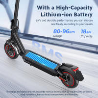 iScooter i10 Max Scooter Eléctrico, Motor de 750W, Batería de 48V 18Ah, Neumático de 10 pulgadas, Velocidad Máxima de 45km/h, Autonomía de 80km, Resistente al Agua IP54, Suspensión Delantera y Trasera, Control a través de App - details 4
