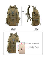 Mochila Táctica De Camping 35L Para Hombres Y Mujeres Impermeable Y Duradera Con Sistema De Marco Interno Material De Nylon Rucksack De Salida De Emergencia Para Senderismo Y Viajes - details 2