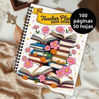 Planificador De Maestro A5 Con Encuadernación Espiral 2025-2026 Incluye Páginas De Contacto Y De Notas Accesorios Para Trabajo Y Planificación De Aprendizaje - details 1