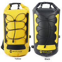 Mochila De Almacenamiento Exterior 20L Impermeable Y Colapsable Para Kayak Y Rafting Separación Seca Y Húmeda Bolsa De Río Unisex Color Amarillo Y Negro - details 9