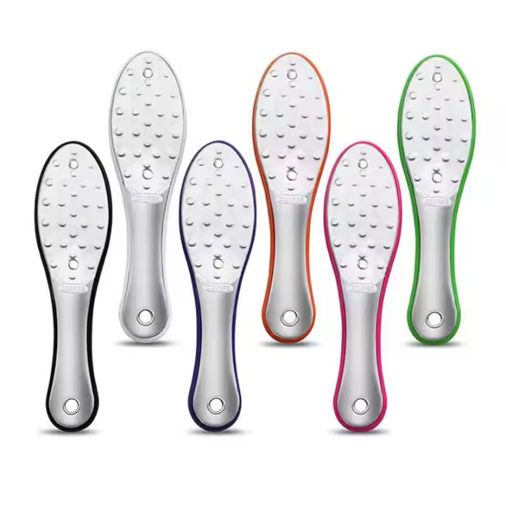 Archilla De Pie De Acero Inoxidable Doble Cara Para Eliminar Callos Y Piel Muerta Herramienta De Masaje Para Los Pies - 1