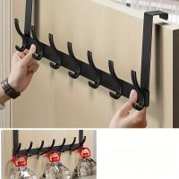 HelloYoung Portapecos De Puerta Con 6 Gancho, Gancho De Puerta Sobre La Puerta Y Soporte De Pared Para Colgar Ropa Sombrero Toalla Estilo Moderno Material Metálico - details 7