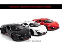 Coche De Colección LYKAN Hypersport a Escala 1:24 Con Sonido Y Luz Vehículo Metálico Para Niños Regalo De Navidad - details 1