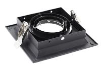 Soporte De Techo Recipiente Negro Cuadrado Ajustable Para Bombillas GU10 O MR16 Base LED Y Halogena Instalación Integrada Luz De Punto - details 4