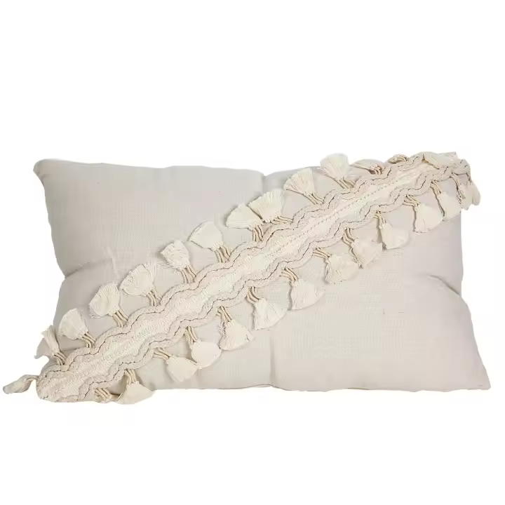 COJIN BLANCO C/BORLONES POLYESTER HM843243 FIJALO - 1