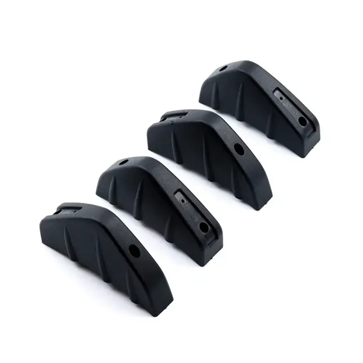 Nuevo 4pcsSpoiler Trasero Modificado En Patrón De Fibra De Carbono Roja Y Negra Para Coche Difusor De Bumper Anti-colisión - 1