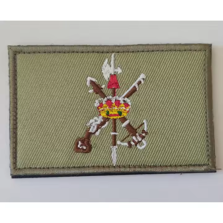 parches tela bordados bandera LEGION ESPAÑOLA. medidas 8x5 cm - 1