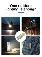 Luz De Cabeza Super Brillante COB Con Clip Para Gorra 800mAh Recargable Para Camping Senderismo Pesca Al Aire Libre Portátil - details 12