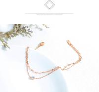 JSNOM Pulsera Mujer Plata Ajustables: Pulseras para Niñas Amistad de Acero con 3A Circonita Cúbica, Regalo para Cumpleaños día de San Valentín Navidad Novia Hija Mamá (Silver) - details 2