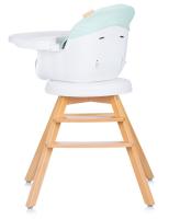 Chipolino Trona evolutiva 3 en 1 con patas de madera y asiento de polipiel giratorio ROTTO de Chipolino - details 5