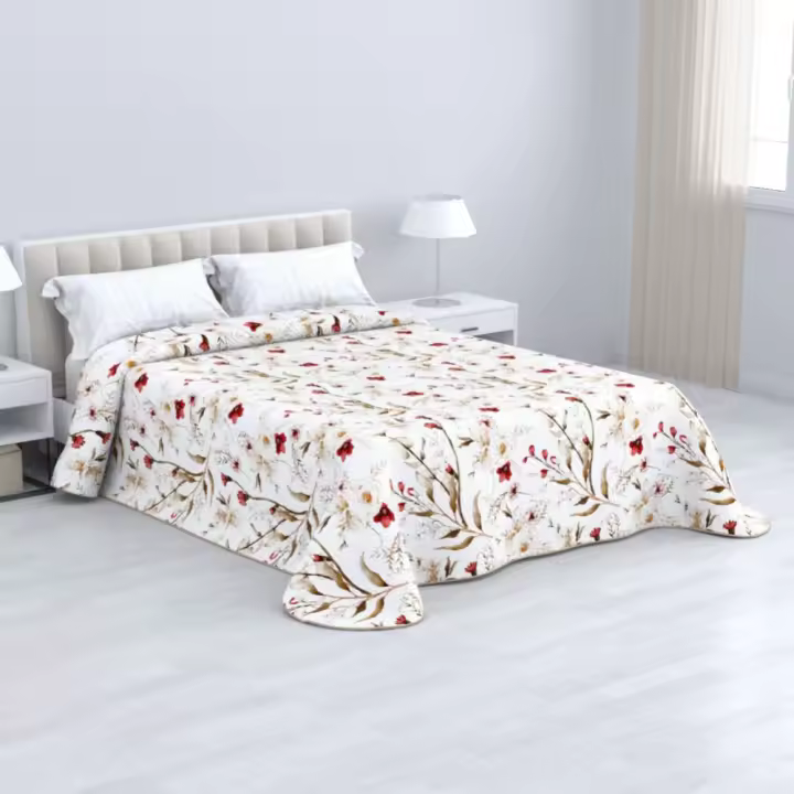 Kytzias - Colcha Bouti Verano Estampada para Camas de 90, 105, 135 y 150 Cm - 100% Poliéster Extrasuave y Transpirable - 1