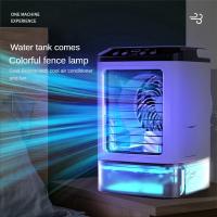 Ventilador frío de pulverización para el hogar, Mini USB, refrigeración de escritorio, aire acondicionado pequeño, ventilador portátil de agua húmeda y fría - details 4