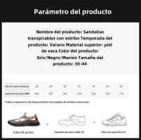 Sandalias De HENGBAHE Para Hombre Estilo Nuevo Cómodas Y Livianas Con Suela Gruesa Y Material De Malla Tipo De Sandalia De Envío Al Tobillo Zapatos Casuales - details 22