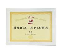 Marco Para Diploma Y Fotos Tamaño A4 Color Blanco De Madera Con Soporte Y Lámina de Metacrilato Para Decoración De Pared O Mesa En Medidas 21x29,7x1 cm Ideal Para Casa u Oficina - details 0