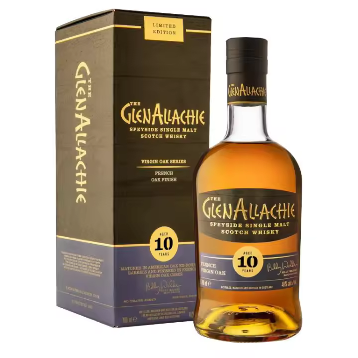 GLENALLACHIE 10YO "FRENCH OAK" SINGLE MALT WHISKY 70CL 48% - 1
