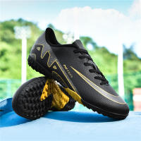 Nuevos Zapatos De Fútbol Ultraligeros Para Hombres Con Suela De Goma Respirables Y Microfibra Botas De Fútbol De Interior Con Tornillo Largo Entrenamiento Deportes Y Moda - details 15