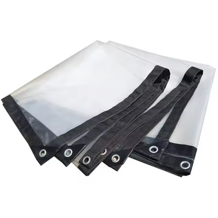 Lona transparente impermeable con ojales 2x3m, lona grande de tela impermeable, lona transparente para exteriores - 1