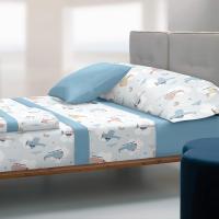 Juego de Sábanas Coralina Elicóptero & Unicornio muy suaves y calentitas, compuesto por 3 piezas sábana bajera ajustable, sábana encimera, más 1 funda de almohada, fabricación Española Coflor Home, calidad 100% - details 2