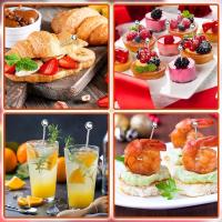 Puntas De Cóctel De Acero Inoxidable Reutilizables Y Limpiables Metálicas Para Bebidas 4.3 Pulgadas Skewers De Cóctel - details 3