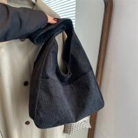 Bolso De Hombro Para Mujer En Tela De Corduroy Sólido 2023 Bolso De Mano Diseñador Casual Bolso Armpit Trend Para Mujer - details 6