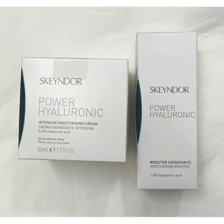 Skeyndor Power Hyaluronic Crema hidratante intensiva Pieles secas a muy secas 50ml + Power Hyaluronic Booster hidratante 30ml - 1