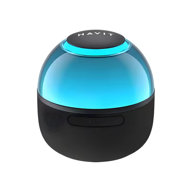 Altavoz Bluetooth HAVIT SK900BT, BT 5.3, RGB, 5W, 6H de Reproducción - Producto Original. Compacto y ligero, fácil de transportar. Materiales de alta calidad para una apariencia elegante. Conéctelo fácilmente a su teléfono, tableta o portátil. - 1